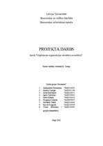 Referāts 'Projekta darbskursā "Uzņēmuma organizācijas struktūra un kultūra"', 1.
