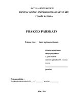 Prakses atskaite 'Prakses pārskats Valsts ieņēmumu dienestā', 1.