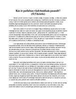 Eseja 'Kas ir patlaban visdrūmākais pasaulē? (O.Vācietis)', 1.