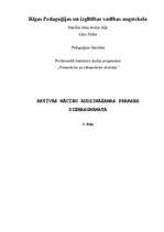Prakses atskaite 'Aktīvās mācību audzināšanas prakses dienasgrāmata', 1.