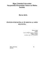 Referāts 'Alkohola tirdzniecība un tā ietekme uz valsts ekonomiku', 1.