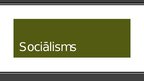 Prezentācija 'Sociālisms', 1.