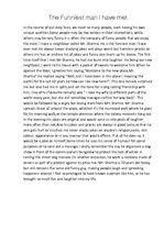 Eseja 'The Funniest Man I Have Met', 1.