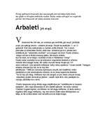 Konspekts 'Arbalets jeb stops', 1.