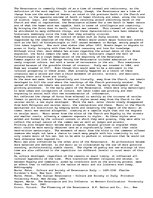 Eseja 'The Renaissance and Its Influces on Music', 1.