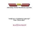 Referāts 'Mārketinga pasākumu plāns viesnīcai "Reval hotel Rīdzene"', 1.