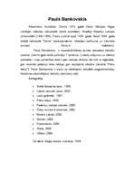 Konspekts 'Bērna tēls Paula Bankovska daiļdarbos', 1.