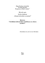 Referāts 'Juridiskās informācijas meklēšanas un atlases metodes', 1.