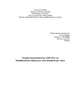 Referāts 'Pasaules ekonomiskā krīze (1929.-1931.) un sociāldemokrātu nākšana pie varas Ska', 1.