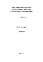 Referāts 'Ievads socioloģijā. Ģimene', 1.