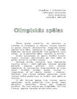 Referāts 'Olimpiskās spēles', 1.