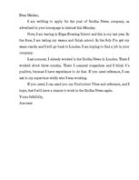 Paraugs 'Formal Letter', 1.