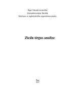 Referāts 'Ziedu tirgus analīze', 1.