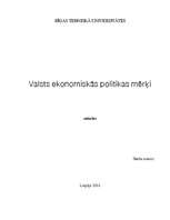 Eseja 'Valsts ekonomiskās politikas mērķi', 1.