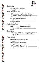 Paraugs 'Ēdienkarte kristību banketam', 2.