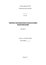 Referāts 'Viesnīcu neparastāko pakalpojumu raksturojums', 1.
