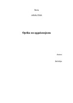 Referāts 'Optika un apgaismojums', 1.