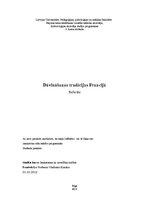 Eseja 'Dāvināšanas tradīcijas Francijā', 1.