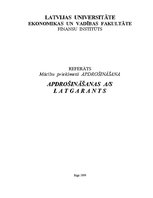Referāts 'Apdrošināšanas AS "Latgarants"', 1.